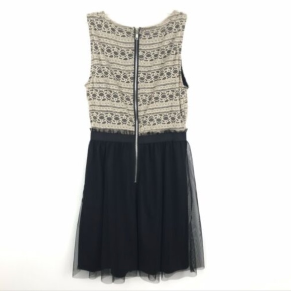 Speckless Black Tan Sleeveless Tool Mini Dress - Picture 5 of 7